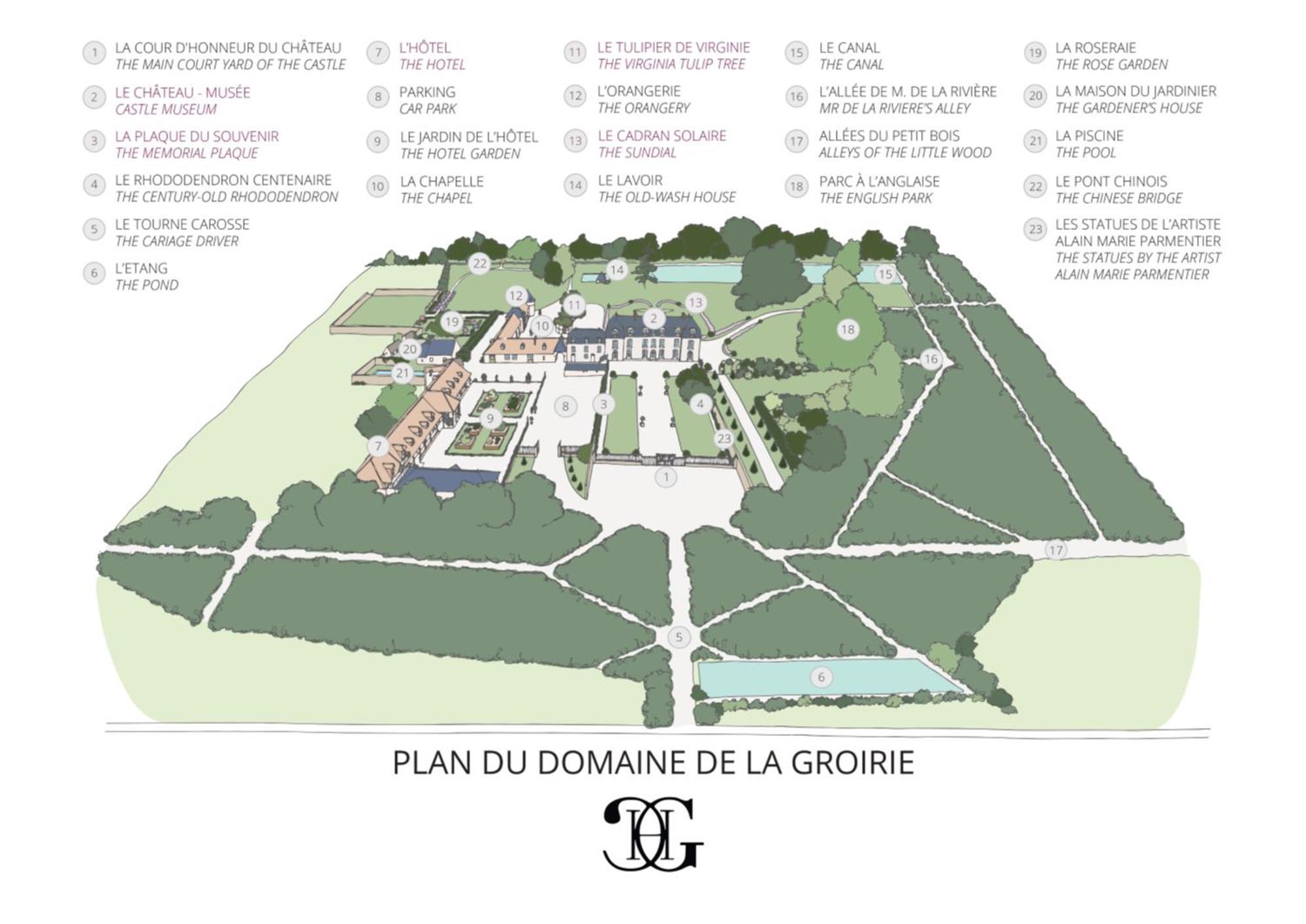 Hotel Du Domaine De La Groirie - Le Mans Trangé Eksteriør bilde